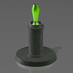 Marker1.png Archivo STL gratis Marcadores de objetivo inspirados en Necron con indicadores abatibles 40mm・Diseño de impresión 3D para descargar