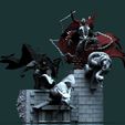Batman-ft-Spawn-diorama-by-CG-Pyro.jpeg Batman Gargoyle 3d printing stl files by CG Pyro