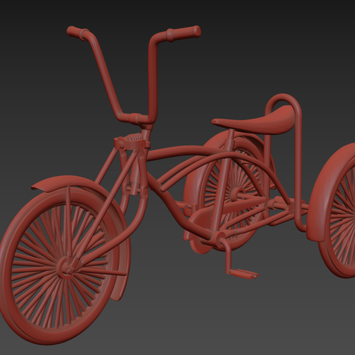 1/24 1/25 lowrider trike tricycle bike bicycle STL File for 3D  printingCults