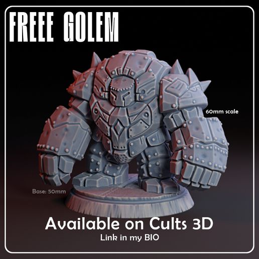 FREE GOLEM - 60mm Boardgame