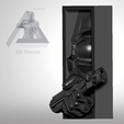 2.png Darth Vader aus „Star Wars“ mit ausgestreckter Hand – „Book Nook“ STL – 3D-Druck-Modell für Regal-Einsatz