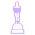 Oscar Award Cookie Cutter.stl OSCAR AWARD COOKIE CUTTER, CINEMA COOKIE CUTTER, FONDANT CUTTER, OSCAR AWARD, CINEMA