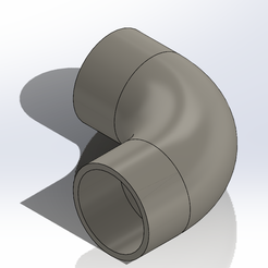 Coude-40.png STL file Elbow 40mm・Model to download and 3D print