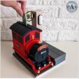 0011B.jpg POTTER INSPIRED TOON TRAIN MONEY BANK/NIGHT LIGHT
