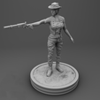11.png Wild West Miniatures - Cowgirl with rifle