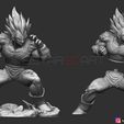 17.JPG Vegeta - dragonball Z 3D print model 3D print model