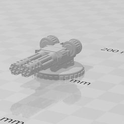 side gatling.jpg Fichier STL gratuit Pistolets latéraux pour les variantes Bulldog APC・Design pour imprimante 3D à télécharger