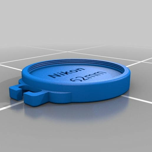 62mm Lens Cap Holder - 3D model önizlemesi