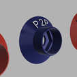 button cover render 2.png Fichier STL COUVERCLE DE BOUTON AMG STYLE SET2 25MM・Design imprimable en 3D à télécharger