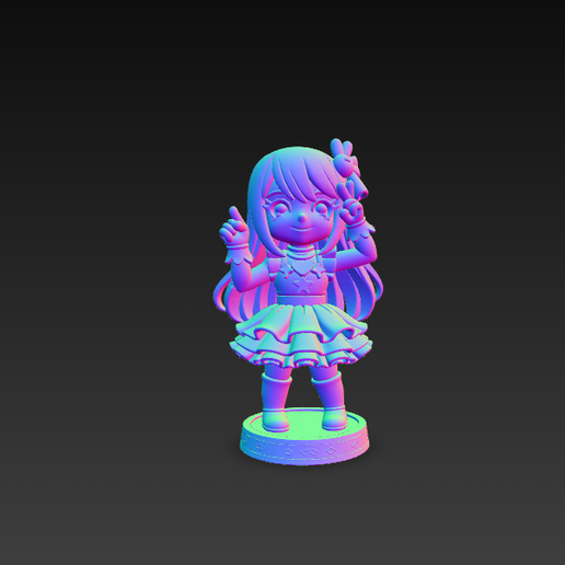 ⭐ Ai hoshino・ STL File for 3D printing・Cults