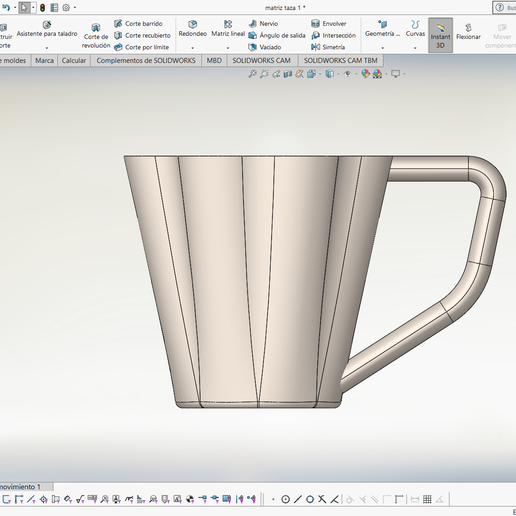 ☕ matrix cup with handle・ STL File for 3D printing・Cults