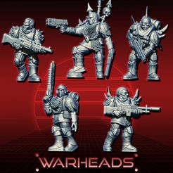 WARBAND2BB.jpg Fichier 3D Bande de renégats déloyaux ! (5 modèles - 75 bits) - Ils vont vous trahir !・Modèle à télécharger et à imprimer en 3D