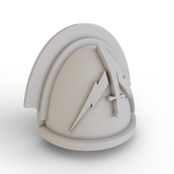 Assault-Intercessor-Pad-Silver-Templars-Standard-0000.png STL file Primaris Assault Intercessor Pads (Silver Templars)・3D printer model to download