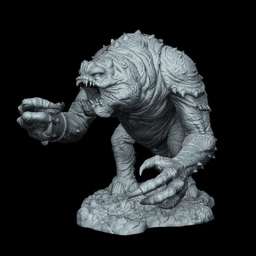 Rancor_08.jpg 绝地归来》中的兰科尔 - 3D 打印