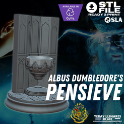 1.png Archivo STL Albus Dumbledore's Pensieve・Plan de impresión en 3D para descargar