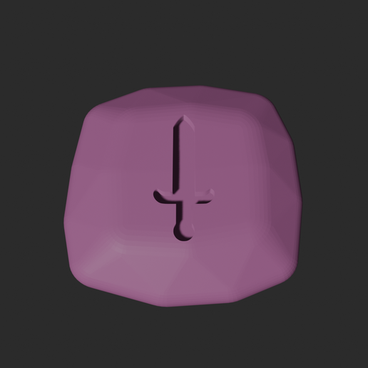 Sword Stone - 3D Printable Game Token