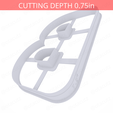 Letter_B~7.5in-cookiecutter-only2.png Letter B Cookie Cutter 7.5in / 19.1cm