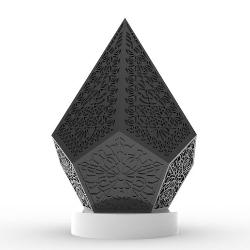 Table lamp with design 3D model