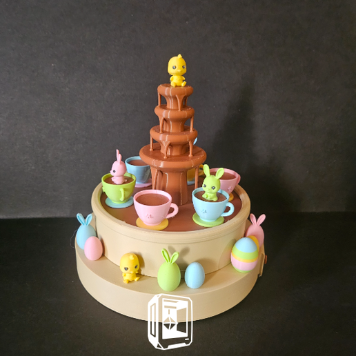 Easter chocolate fountain