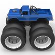 10.jpg Diecast vintage Monster Truck mit Doppelrädern Maßstab 1:25