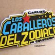 los-caballeros-del-zodiaco-impresion3d-consola-cartel.jpg Customized Zodiac Knights, poster, sign, signboard, logo, toy, videogame, movie, animation