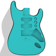 cyan.png Standard Fender Strat Body Hardtail