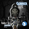 Frame-11.png 🏴‍☠️Gonner By Daddy, I'm a Zombie - CHARACTER SCULPTURE 3D STL (KEYCHAIN) 🧟‍♂️