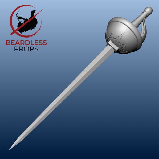Sword Fighter Peach inspired Rapier [3D PRINTABLE FILE]