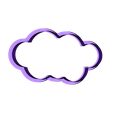 cloud4.STL Cutting biscuit Clouds