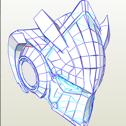 Billy Kid Mask Pepakura pattern
