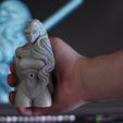 Cyber2.jpg STL file Cyberpunk Girl Pen Holder・3D printing design to download