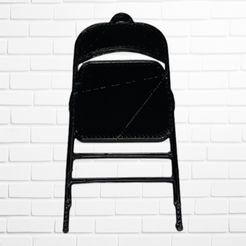 PhotoRoom_20230808_072258.jpeg Folding Chair Silhouette Charm, Folded Chair Pendant