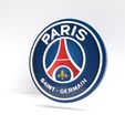 PSG-View-1.jpg Paris Saint-Germain Football Club 3D Logo 3D model 3D PSG