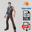 Portada-2.png Ash Williams Evil Dead Lowpoly RIgged