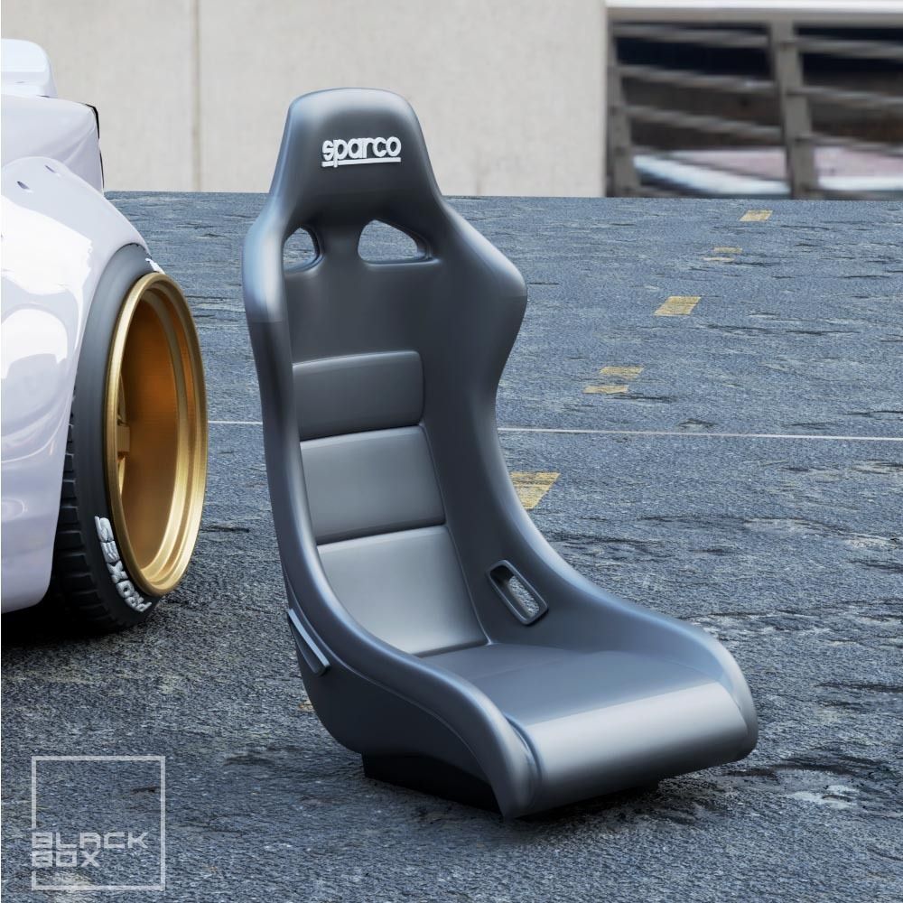 01.jpg Download STL file Racing Seat for Diecast and RC • 3D printer design, BlackBox