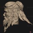 04.jpg Thor Head - Chris Hemsworth - Avenger - Endgame 3D print model