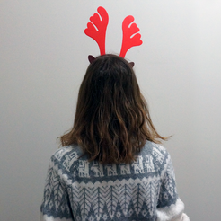 22-de_cembre.png Download free STL file Day 22: The Christmas headband • 3D printable object, dagomafr