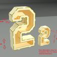 2x2_acotado_render-3d-03.jpg 3D ALPHABET LETTERS & NUMBERS DESIGNS FOR LASER CUTTING +30CM