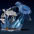 WIP8.jpg One Piece - Aokiji Kuzan Marine Admiral statue - Blue Pheasant 3D print model