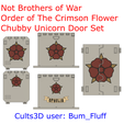 Not-Brothers-of-War-Order-of-the-Crimson-Flower-Chubby-Unicorn-Door-Set.png Not Brothers of War Order of the Crimson Flower Chubby Unicorn Door Set