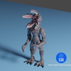 Demogorgon-Render1.jpg Archivo STL Demogorgon Mascota imprimible (y opción de llavero)・Plan imprimible en 3D para descargar, Sardac777