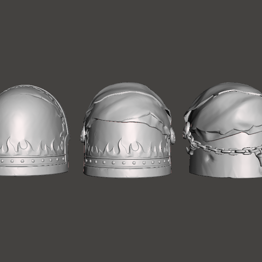 Salamanders Vanguard shoulder pads for JT SM2 1/18 scale