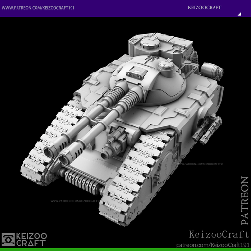 🪖 FELLBLADE SUPER-HEAVY BATTLE TANK・ 3D File for 3D