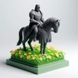 _c4f66b5f-06e1-441f-8488-82a737471818.jpg 085 Dark Knight on Horse – 3D Printed Statue,  fantasy, art, sculpture, creature, magic, witch, skeleton, Halloween, knight, viking, dragon, cat, dog, monster, gothic, warrior, armor