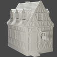 house1.png medieval frame house - decoration - tabletop/wargaming terrain