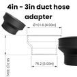 4in-to-3in-duct-adapter_title.jpeg Adaptateur de conduit de 4 pouces à 3 pouces - Fichiers STL et 3MF pour l'impression 3D