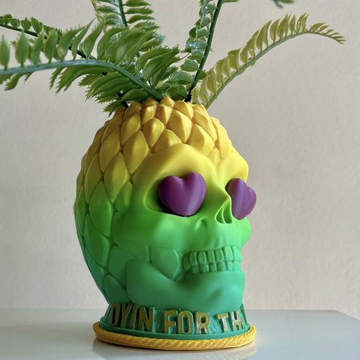 Summer Skull Planter