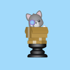 Cat-Chess-Rook1.png Cat Chess Piece - Rook
