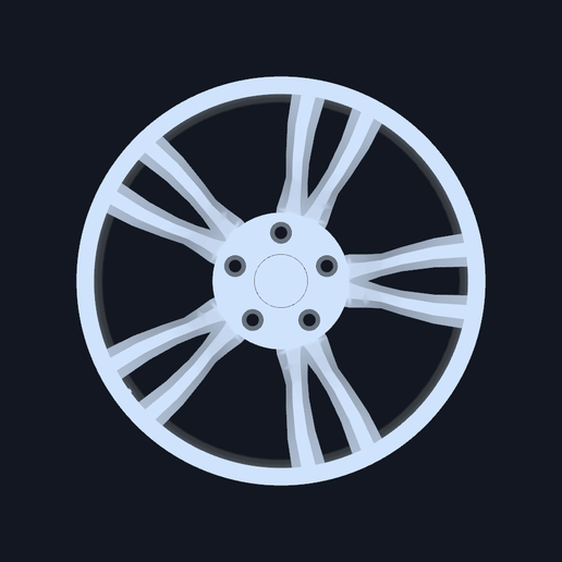 CAD-09 Cadillac-inspired CT5 five muscular Y forks — OE 84004241 decorative wheel