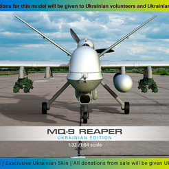 MQ-9-UKR1.png MQ-9 Reaper BLOCK 5 Ukrainian Edition high quality 3d print model